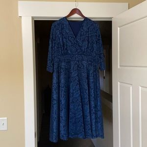 Women's Lace Plus Size Skater Dress